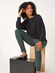 Roman Green Stretch Jean Trousers - Image 5 of 6