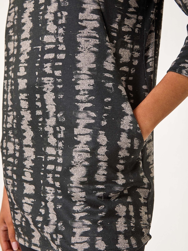 Túnica Roman Print com detalhe de bolso e Stretch - Imagem 5 de 5