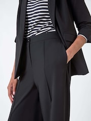 Roman Black Tailored Relaxed Stretch Trousers - Image 5 of 5