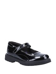 Hush Puppies Black Tally Senior Patent School Shoes - Image 2 of 4