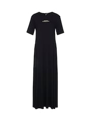 Barbour® International Estella Maxi Black Dress - Image 5 of 5
