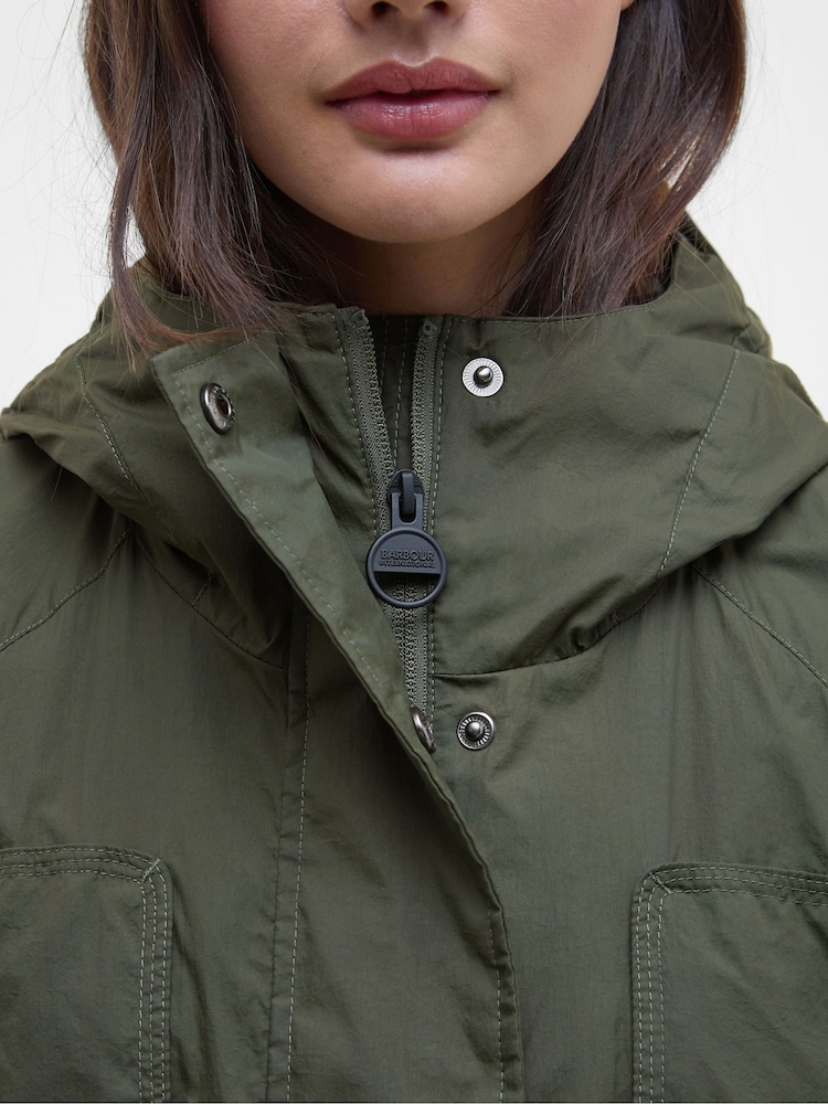Barbour® International Green Misha Casual Jacket - Image 2 of 9