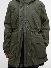 Barbour® International Green Misha Casual Jacket - Image 8 of 9