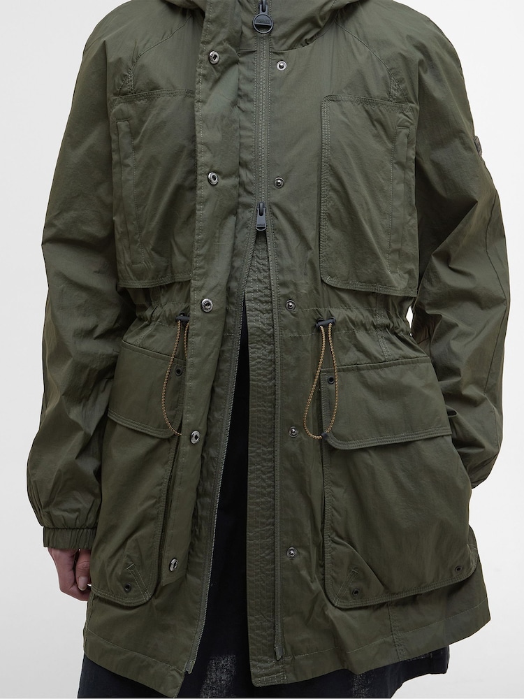 Barbour® International Green Misha Casual Jacket - Image 8 of 9