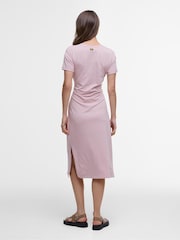Roze - Barbour® International Whitson halflange jurk van stretchkatoen - Image 2 of 5