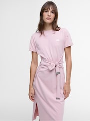 Roze - Barbour® International Whitson halflange jurk van stretchkatoen - Image 3 of 5