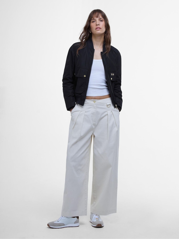 Barbour® International Dakota Wide Leg 100% Cotton Trousers - Image 1 of 5