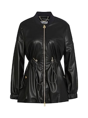 Barbour® International Riley Faux Leather Casual Black Jacket - Image 5 of 5