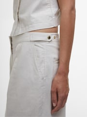 Barbour® International Riley broek met wijde pijpen in natuurlijke kleur - Image 3 of 5