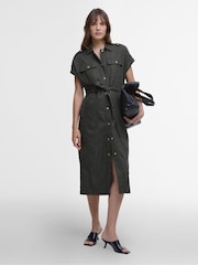 Barbour® International Grey Harlow Midi Dress - Image 1 of 5