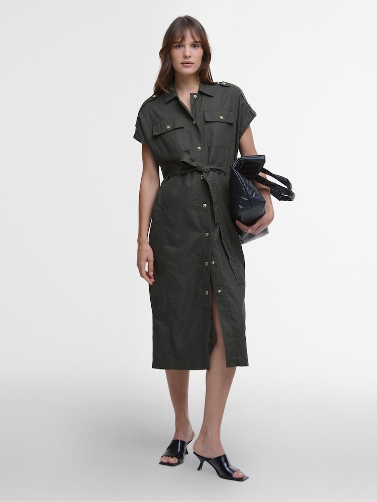 Barbour® International Grey Harlow Midi Dress - Image 1 of 5