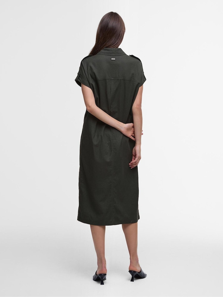 Barbour® International Grey Harlow Midi Dress - Image 2 of 5 Barbour® International Grey Harlow Midi Dress - Image 2 of 5