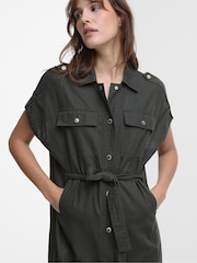Barbour® International Grey Harlow Midi Dress - Image 3 of 5