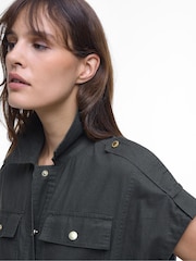 Barbour® International Grey Harlow Midi Dress - Image 4 of 5