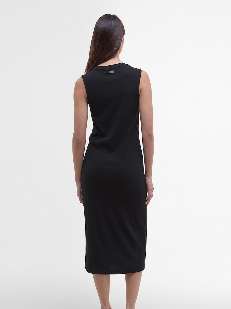 Barbour® International Hadfield Midi Black Dress - Image 2 of 6 Barbour® International Hadfield Midi Black Dress - Image 2 of 6