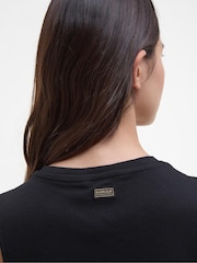 Barbour® International Hadfield Midi Black Dress - Image 3 of 6