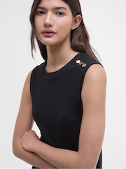 Barbour® International Hadfield Midi Black Dress - Image 5 of 6
