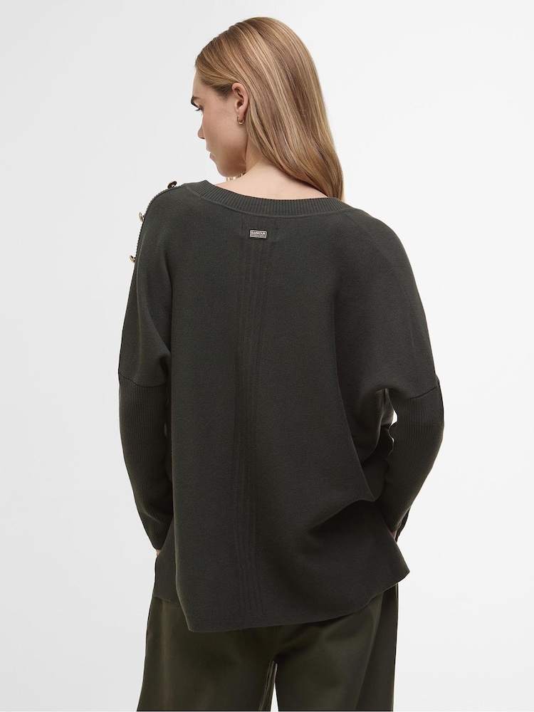 Barbour® International Sierra Knitted 100% Cotton Jumper - Image 2 of 5