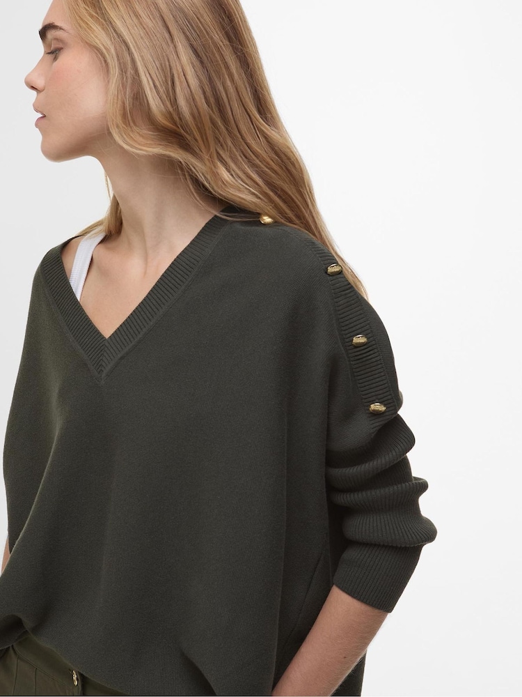 Barbour® International Sierra Knitted 100% Cotton Jumper - Image 4 of 5