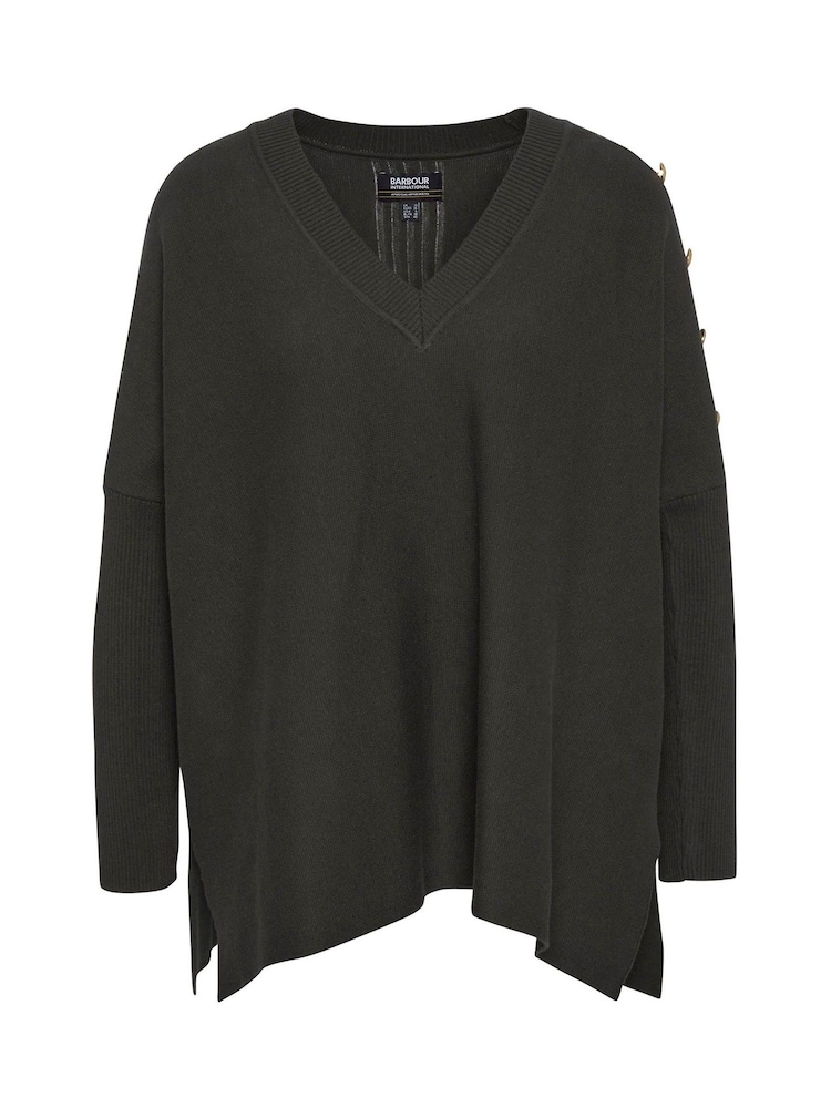 Barbour® International Sierra Knitted 100% Cotton Jumper - Image 5 of 5
