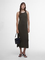 Barbour® International 100% Cotton Dakota Knitted Midi Dress - Image 1 of 5