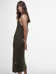 Barbour® International 100% Cotton Dakota Knitted Midi Dress - Image 3 of 5