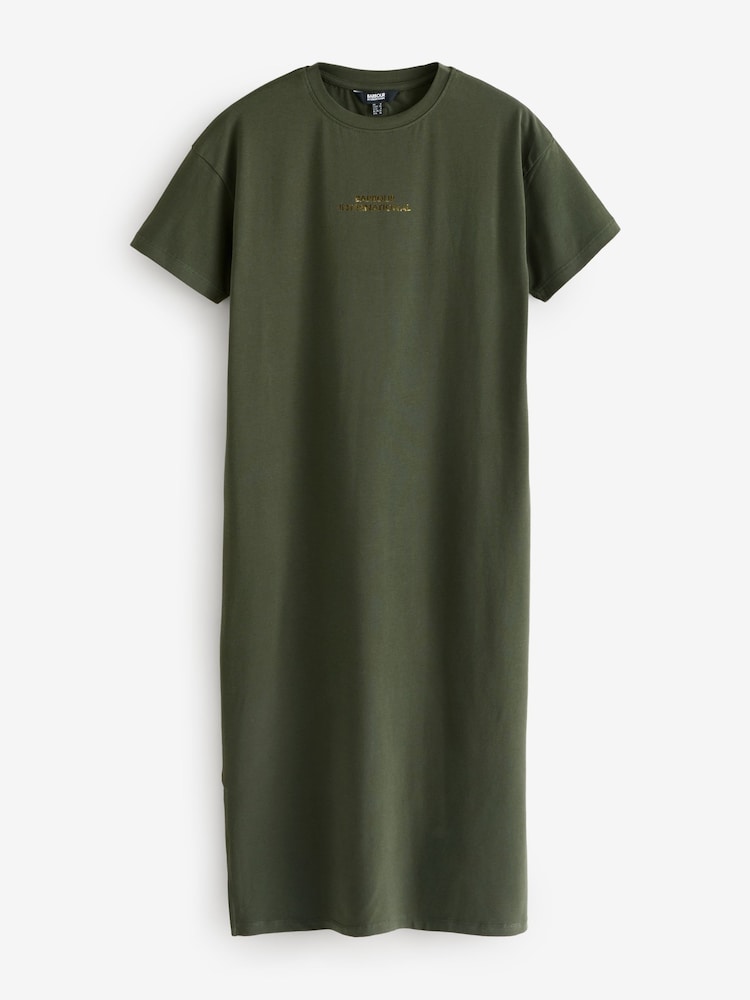 Barbour® International Green Emerson Midi Dress - Image 5 of 5