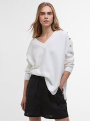 Barbour® International Sierra Knitted 100% Cotton Jumper - Image 1 of 5