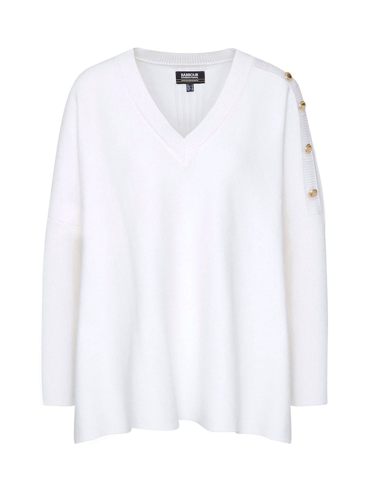 Barbour® International Sierra Knitted 100% Cotton Jumper - Image 5 of 5