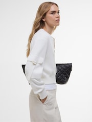 Barbour® International Natural 100% Cotton Priya Knitted Bomber Jacket - Image 3 of 6