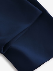 Navy Off Shoulder Long Sleeve Drape Jersey Top - Image 5 of 6