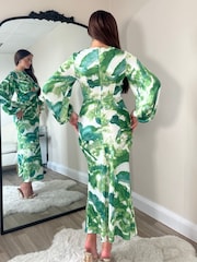 Girl In Mind Green Clara Cutout Maxi Dress - Image 4 of 4