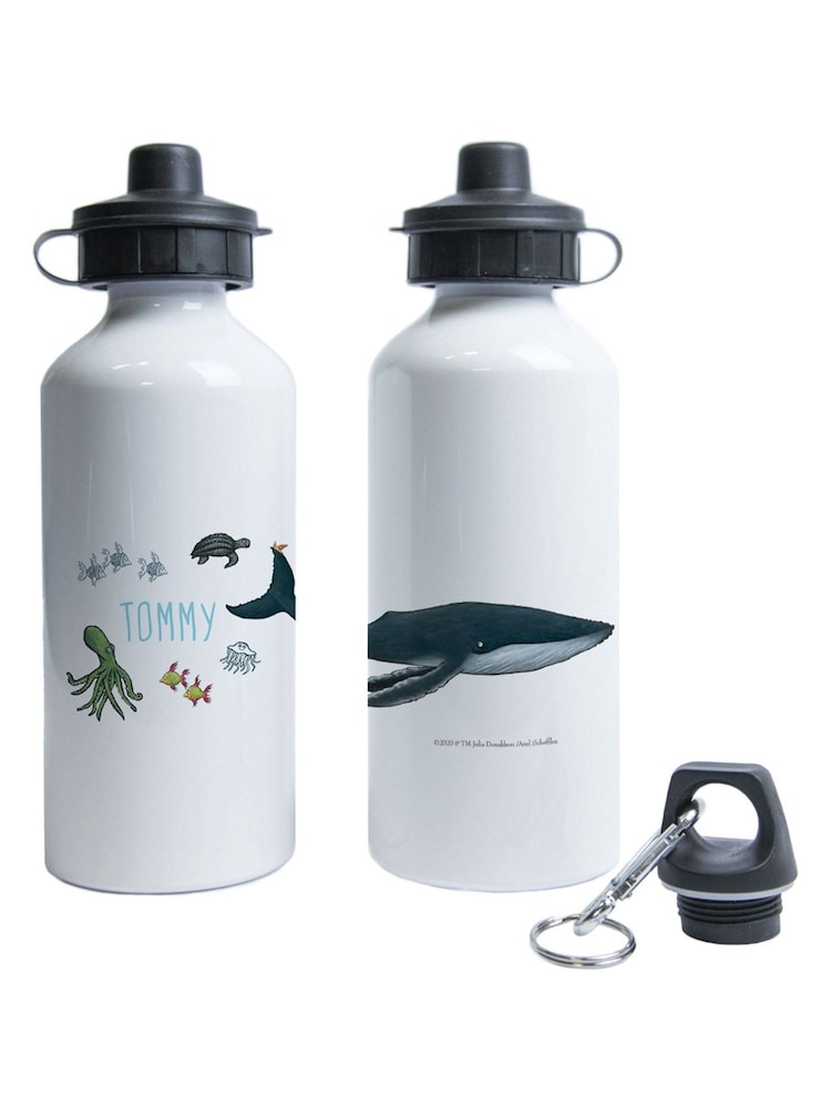 Star Editions Personalised The Snail And The Whale White Water Bottle - Image 1 of 2