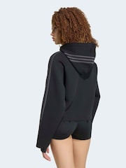 adidas Originals Black Sst 2.0 Cropped Hoodie - Image 2 of 6