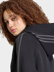 adidas Originals Black Sst 2.0 Cropped Hoodie - Image 4 of 6