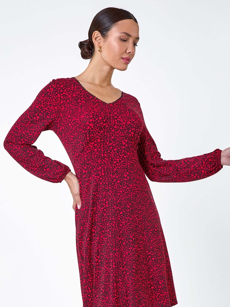 Vestido elástico con ribete de encaje y estampado de florecitas de Roman - Imagen 1 de 5 Vestido elástico con ribete de encaje y estampado de florecitas de Roman - Imagen 1 de 5