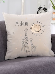 Personalised Giraffe Nursery Cushion - Image 2 of 4