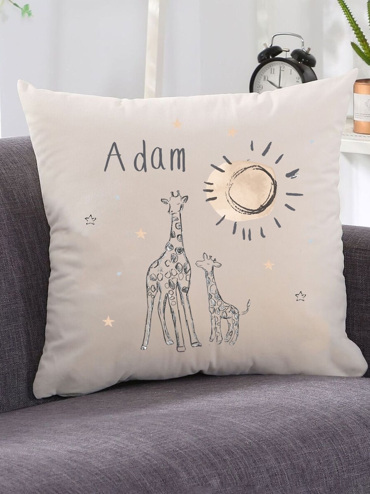Personalised Giraffe Nursery Cushion - Image 2 of 4