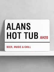 Loveabode Personalised Bar Sign White Wall Art - Image 3 of 3