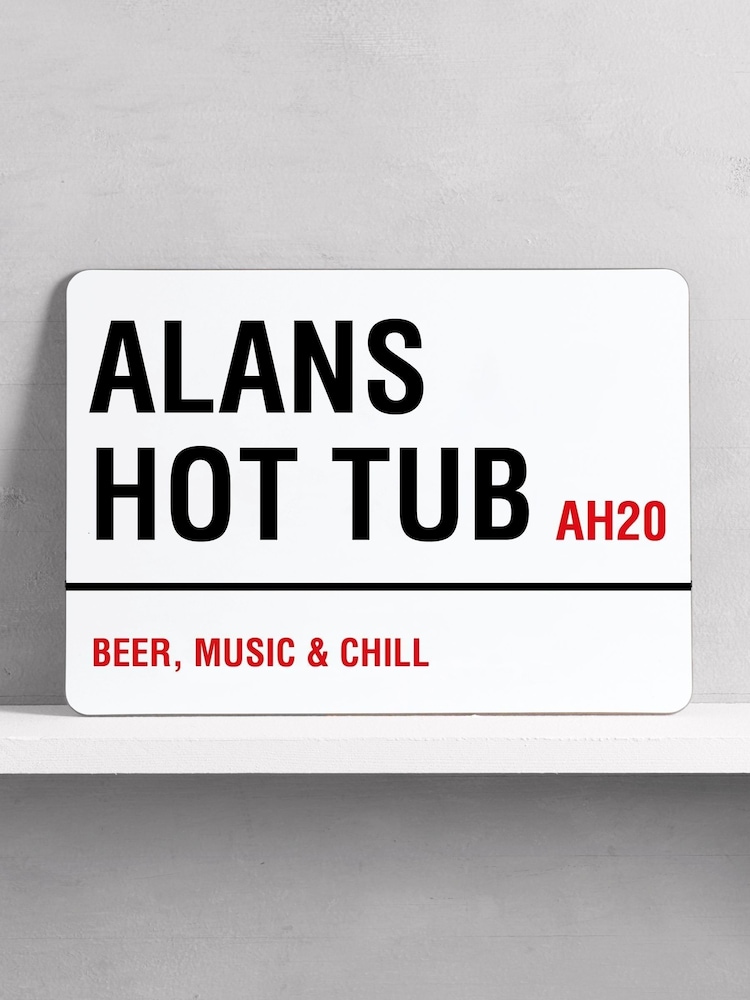 Loveabode Personalised Bar Sign White Wall Art - Image 3 of 3