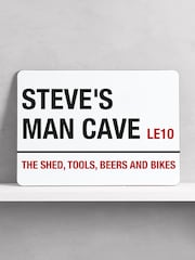 Loveabode Personalised Man Cave White Bar Sign - Image 1 of 5