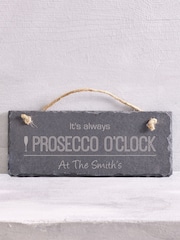 Loveabode Grey Personalised Wine O Clock Real Slate Sign - Image 3 of 4