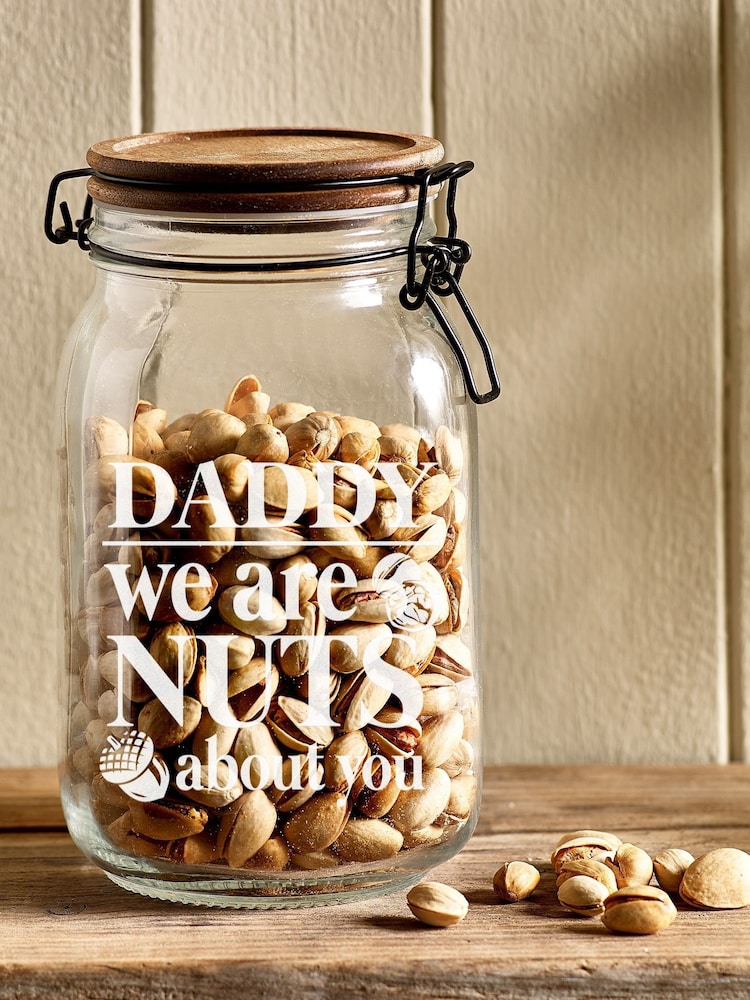 Loveabode Personalised Pick A Nut Black Treat Jar - Image 1 of 2