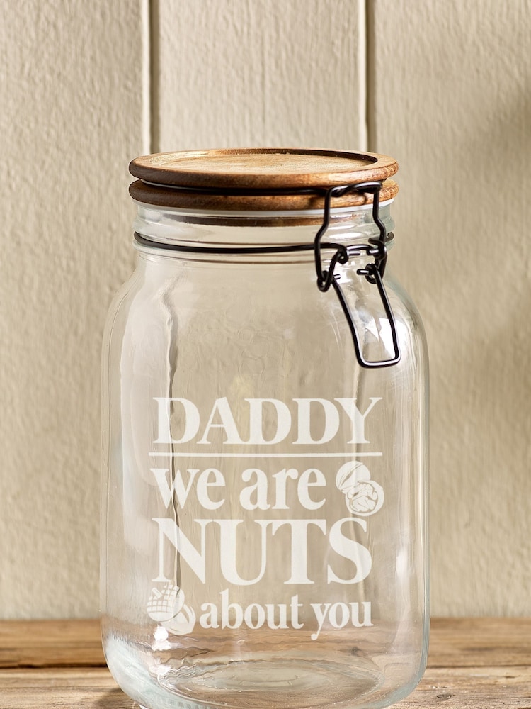 Loveabode Personalised Pick A Nut Black Treat Jar - Image 2 of 2