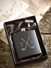 Loveabode Personalised Golf Clubs Hip Flask - Image 1 of 3