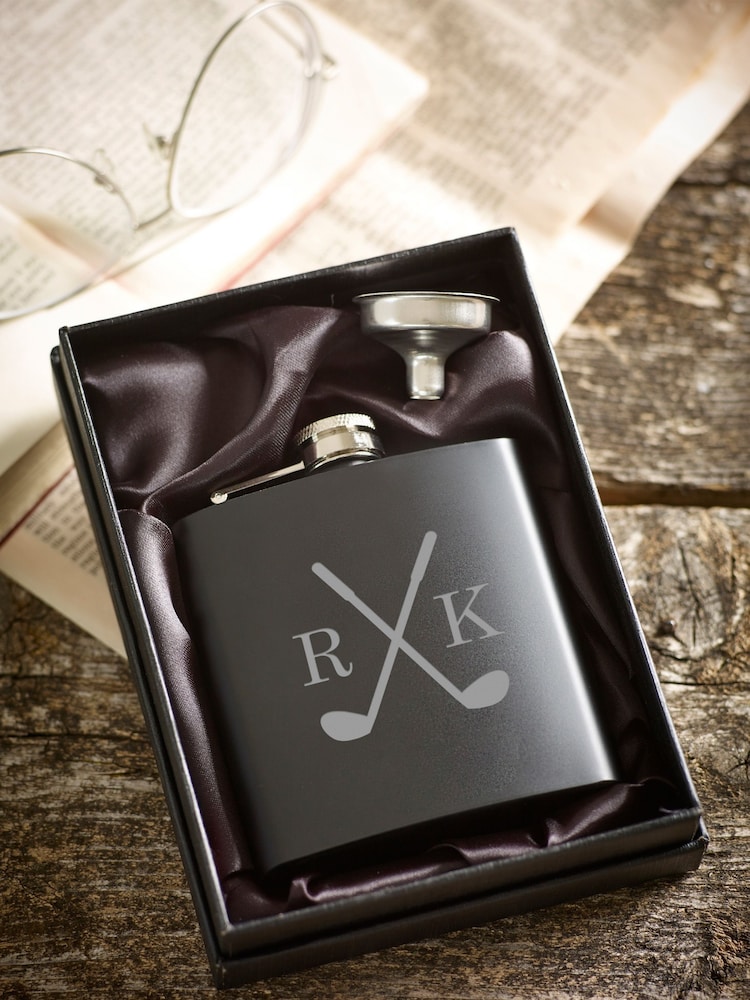 Loveabode Personalised Golf Clubs Hip Flask - Image 2 of 3