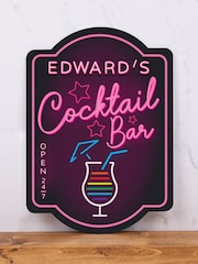 Loveabode Personalised Neon Effect Bar Purple Sign - Image 3 of 3