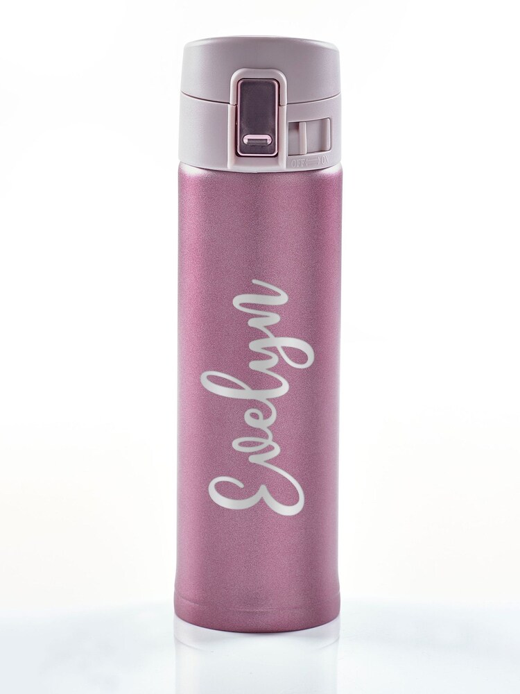 Loveabode Pink Personalised Travel Hip Flask - Image 1 of 3
