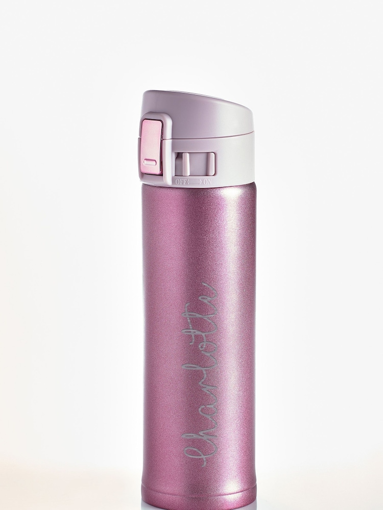 Loveabode Pink Personalised Travel Hip Flask - Image 3 of 3
