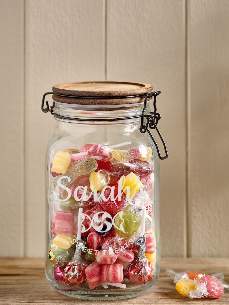 Loveabode Personalised Pick and Mix Black Sweet Jar - Image 1 of 2
